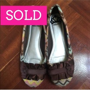 Brown Fergalicious Flats